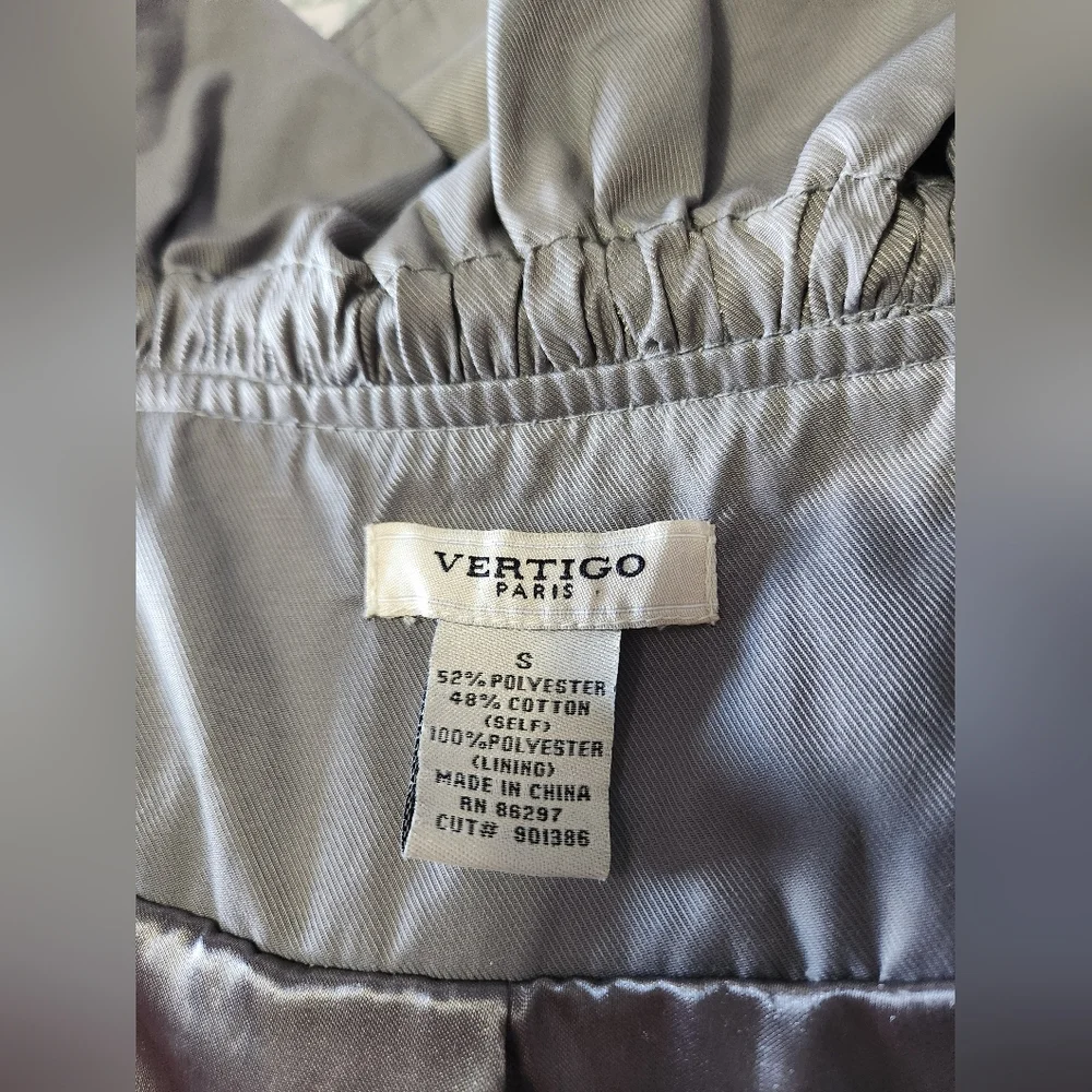Vertigo Paris Gray Trench Coat